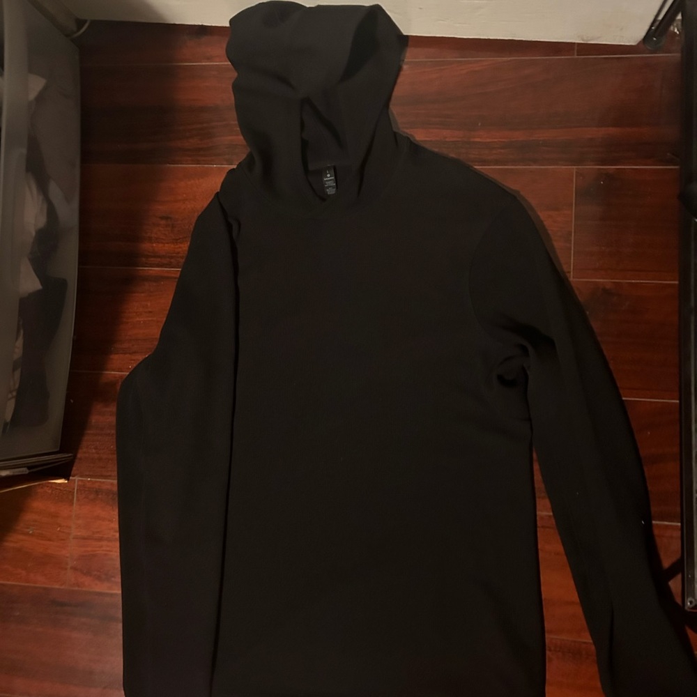 Lululemon black shift stitch hoodie size Large